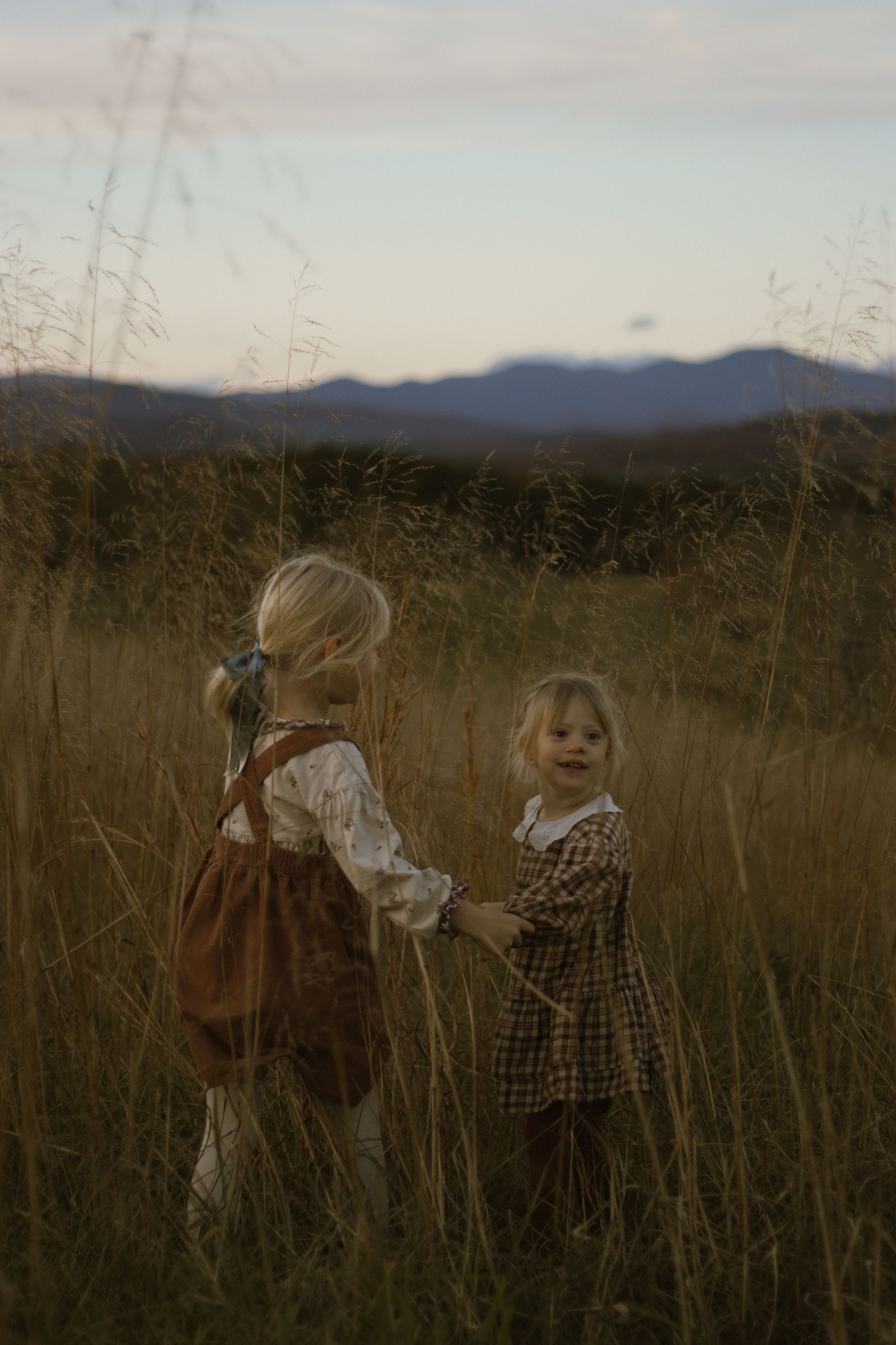 Children enjoying a joyful moment together outdoors